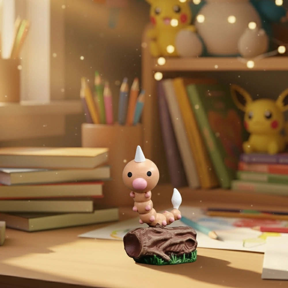 Figurine Aspicot Pokémon – Le compagnon idéal pour votre collection insecte – Image 2