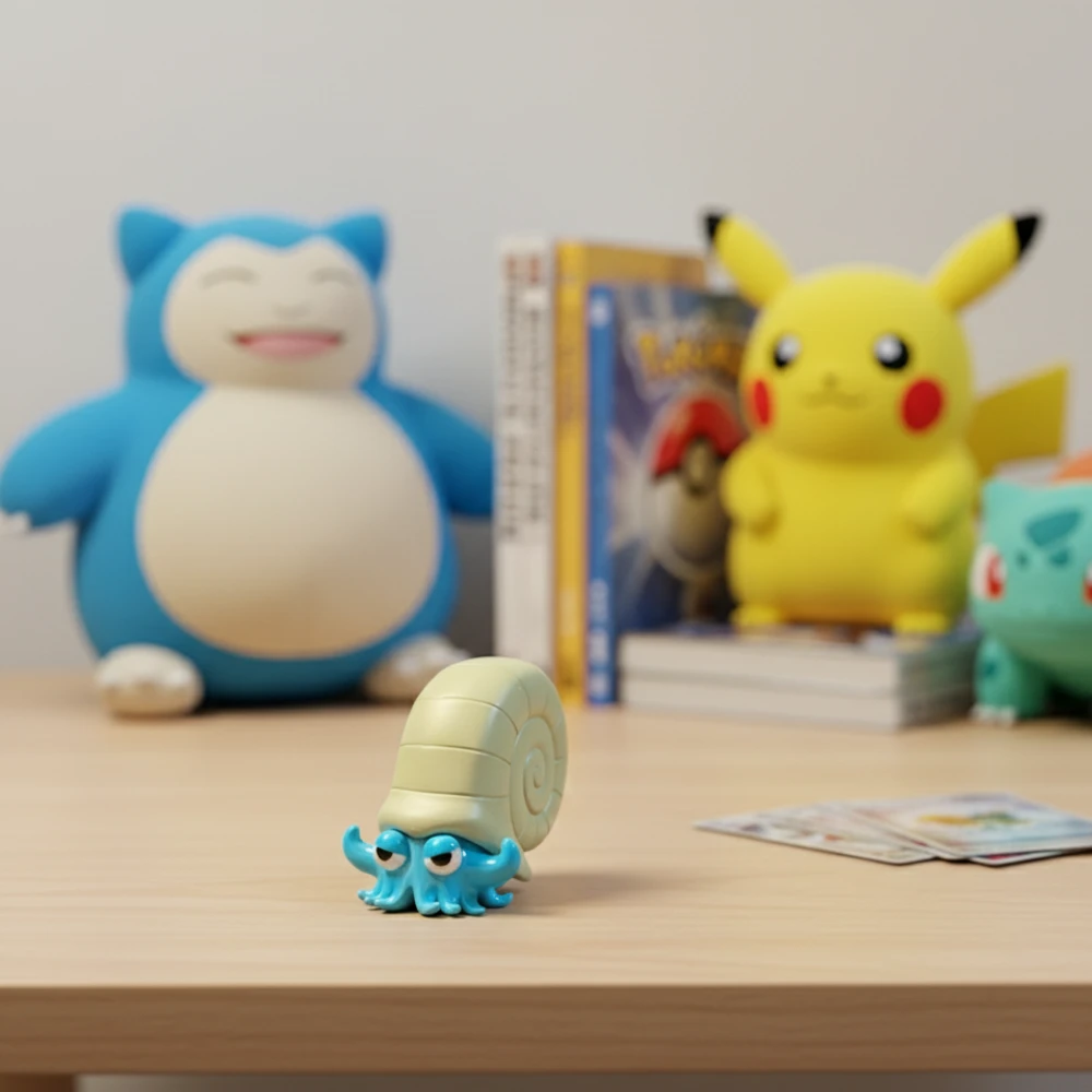 Amonita figurine Pokémon – Un trésor préhistorique à collectionner – Image 3