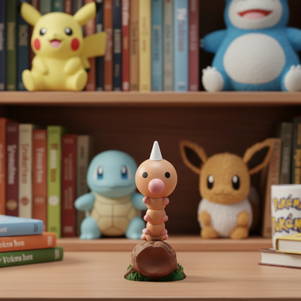Figurine Aspicot Pokémon – Le compagnon idéal pour votre collection insecte – Image 4