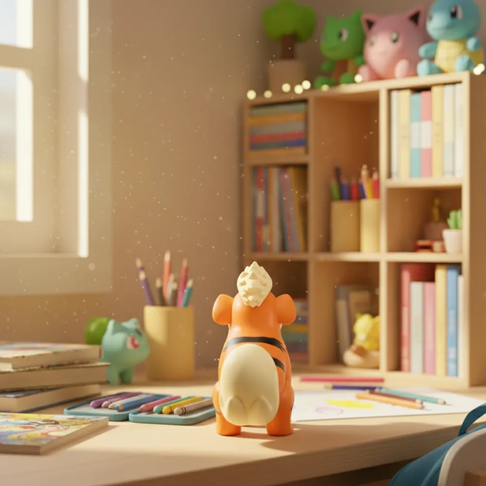 Figurine Caninos Pokémon - Jouet de Collection Feu pour Aventuriers Passionnés – Image 2