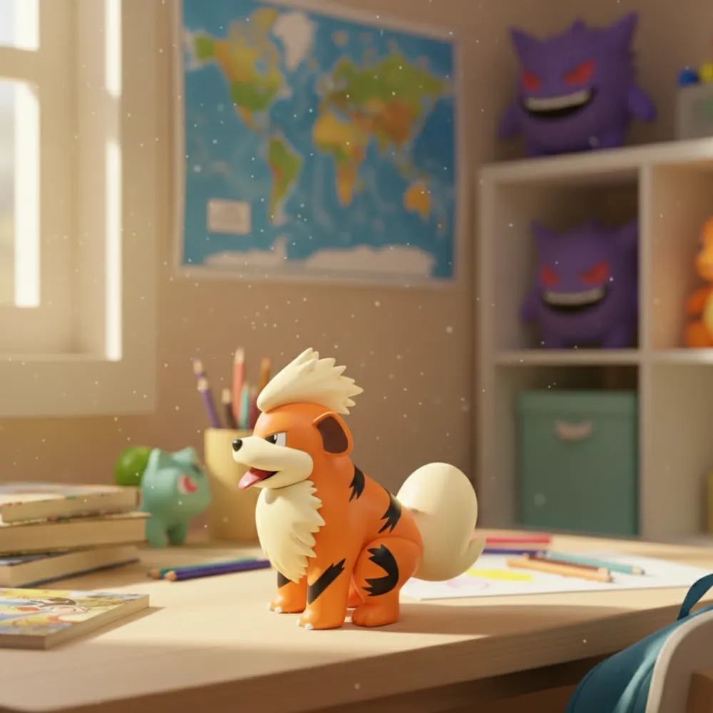 Figurine Caninos Pokémon - Jouet de Collection Feu pour Aventuriers Passionnés – Image 3