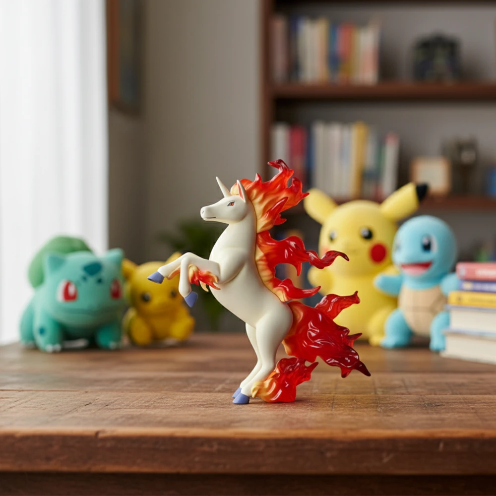 Galopa figurine Pokémon – Émerveillez votre collection avec ce joyau flamboyant – Image 4