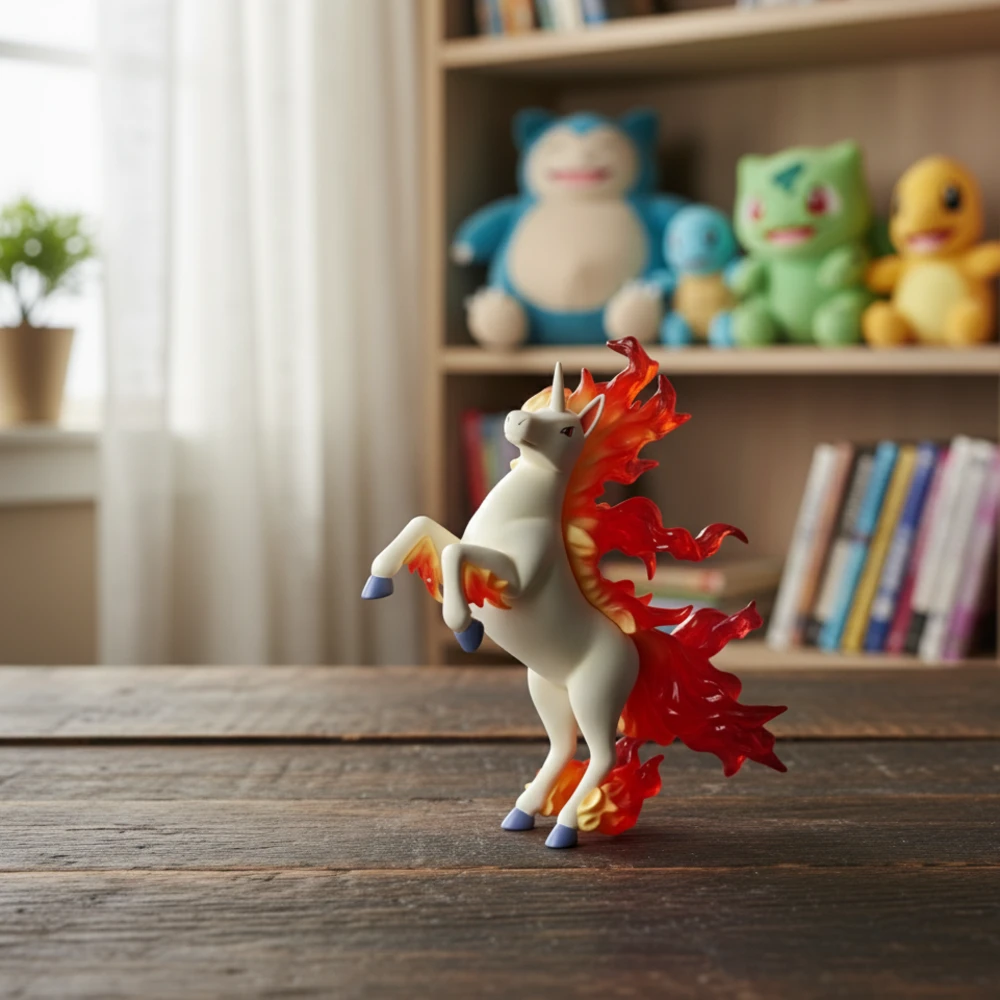 Galopa figurine Pokémon – Émerveillez votre collection avec ce joyau flamboyant – Image 3
