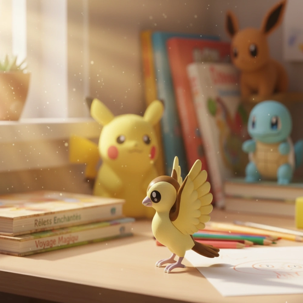 Figurine Roucool Pokémon - Jouet de collection pour petits Dresseurs – Image 4