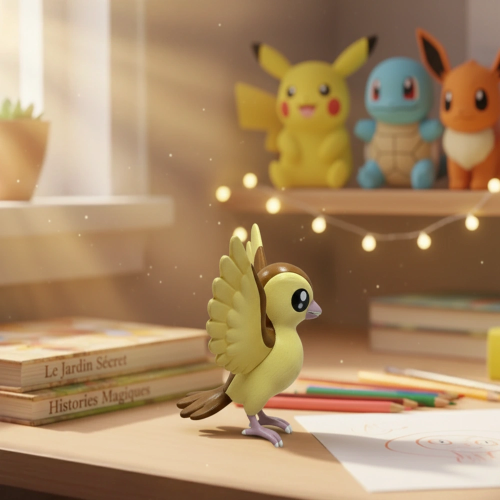 Figurine Roucool Pokémon - Jouet de collection pour petits Dresseurs – Image 5